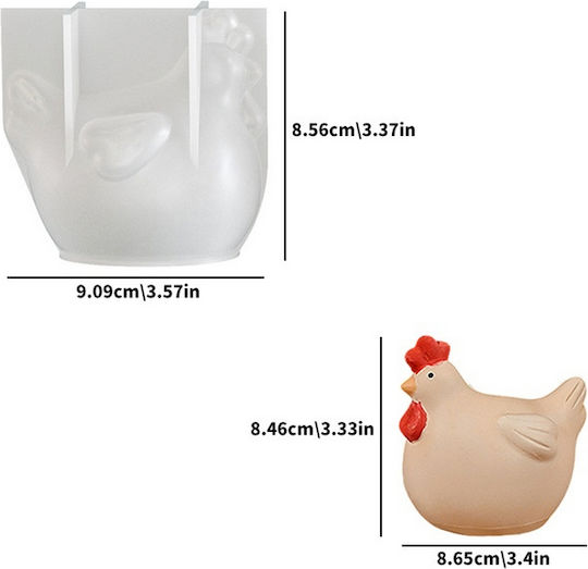 Formen Silikon Huhn 9.1x8.6cm