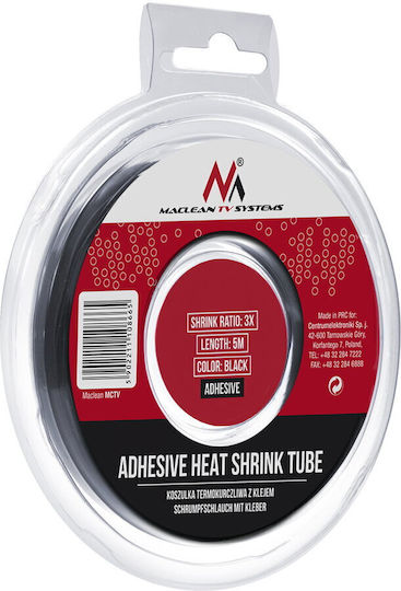 Maclean Energy Heat-Shrink Cable Case with Shrinkage Degree 3:1 Black MCTV-541