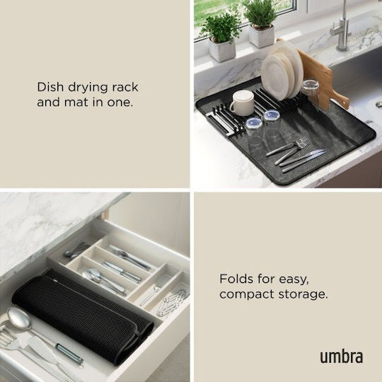 Umbra Udry Sink Strainer Plastic Black 58x46x4cm