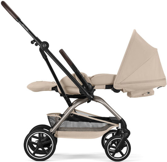 Cybex Eezy S Twist+2 Reversible Baby Stroller Suitable for Newborn Almond Beige 8.8kg