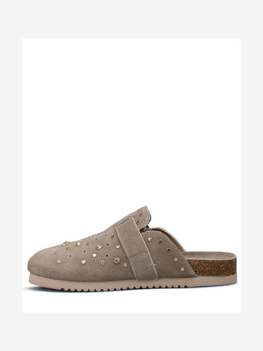 Carmela Footwear Damen Holzschuhe Beigen