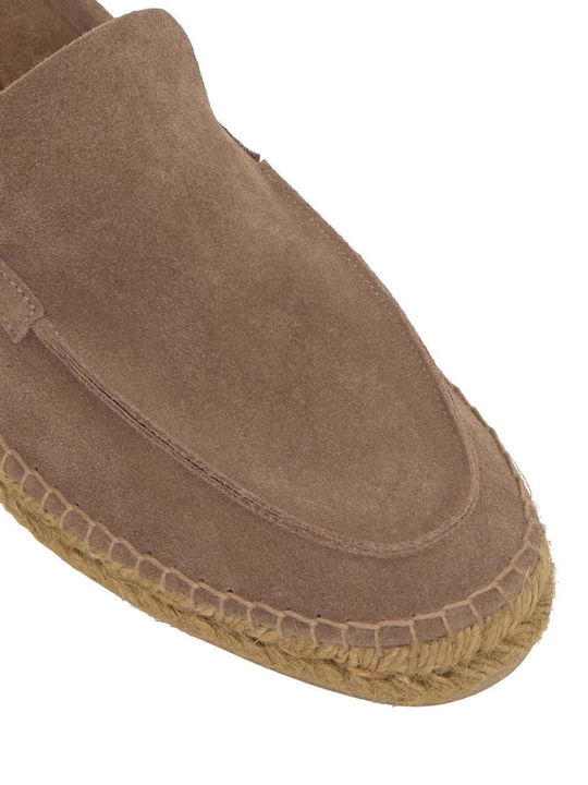 Suede Men's Casual Shoes Beige