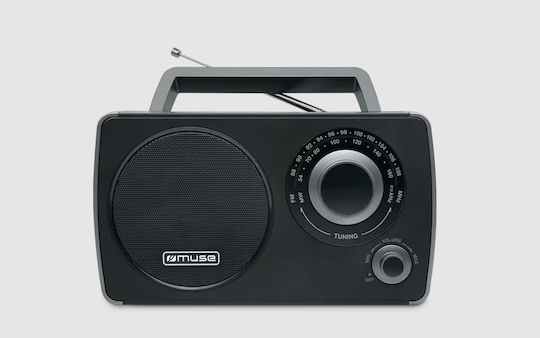 Muse M-075 Radio Portabil Cu Alimentare Electrică / Pe Baterii Negru