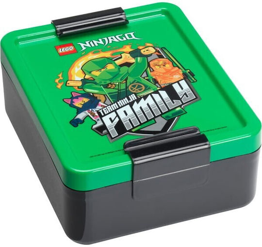 LEGO Ninjago Plastic Kids' Food Container Ninjago 1lt Green