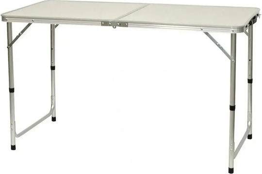 Verk Group Aluminum Table Set for Camping Foldable in Case Beige