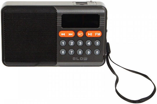 Blow 77-558 Φορητό Ραδιόφωνο Επαναφορτιζόμενο με Bluetooth και USB Μαύρο