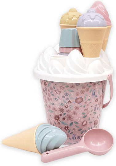 Little Dutch Beach Bucket Set Ice Cream Dreamy Mermaid Pink