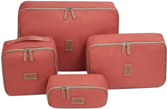 Delsey Packing Cubes 4 Sizes Chatelet Air Terracotta