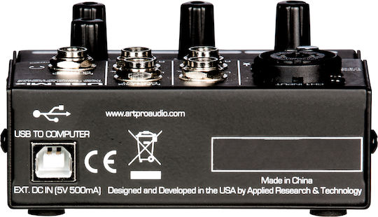 ART Pro Audio USB Mix Αναλογική Κονσόλα 3.0 Καναλιών με Phantom Power & 1 Εισόδο XLR