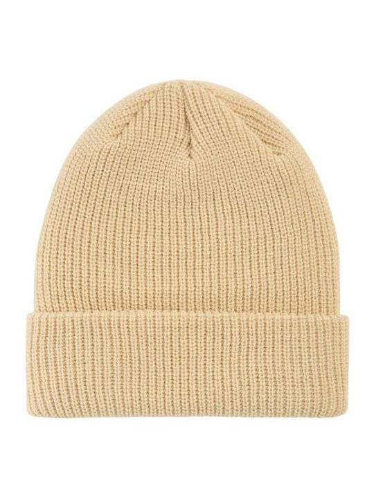 Beanie Men's Knitted Beanie in Beige Colour