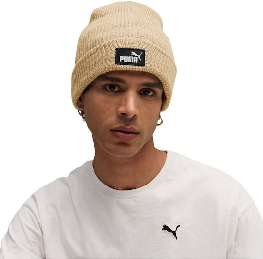 Beanie Căciulă Tricotată Pentru Bărbați În Culoare Bej
