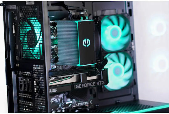 Actina Гейминг Настолен Компютър Ryzen 5-7500F 32GB DDR5 1TB SSD Radeon RX 9070 Без Операционна Система