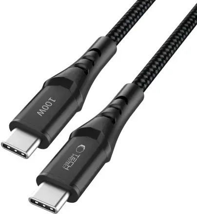 Tech-Protect Ultraboost USB 2.0 Cable USB-C male - USB-C 100W Μαύρο 2m