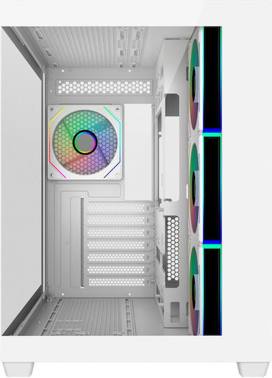 CoolerMaster Elite 681 Gaming Midi Tower Computer Case with Side Window White