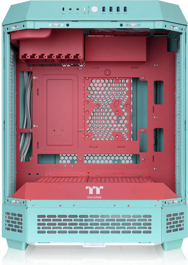 Thermaltake View 600 TG Gaming Full Tower Κουτί Υπολογιστή με Πλαϊνό Παράθυρο Mint Strawberry