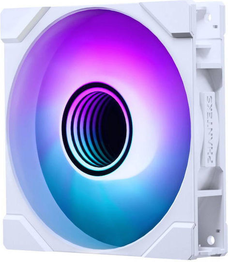 Phanteks M25G2-120 Case Fan (2000rpm / 72.72cfm) με ARGB Φωτισμό και Σύνδεση 6-Pin 3τμχ Λευκό