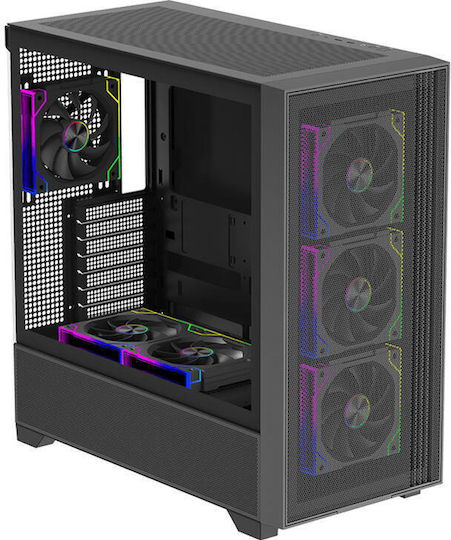 Xilence XF072 Case Fan 125mm (2000rpm / 64cfm) with ARGB Lighting and Connection 3-Pin / 4-Pin PWM Pack of 3