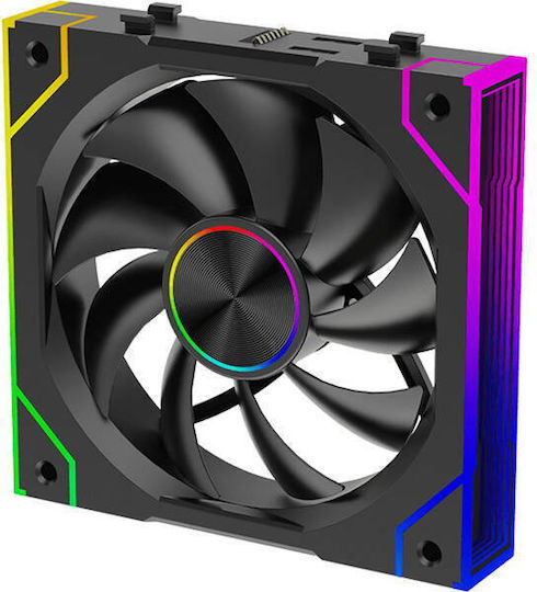 Xilence XF072 Case Fan 125mm (2000rpm / 64cfm) with ARGB Lighting and Connection 3-Pin / 4-Pin PWM Pack of 3