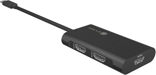 Icy Box Konverter USB-C männlich zu HDMI weiblich 1Stück IB-AD1030-C