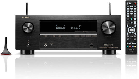 Denon AVR-X2800H Home Cinema Receiver 4K/8K 7.1 Channels 95W/8Ω 125W/6Ω with HDR and Dolby Atmos Black