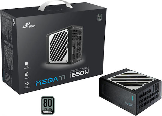 FSP/Fortron MEGA TI 1600W Black Computer Power Supply Full Modular 80 Plus Titanium