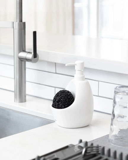 Umbra Soap Dispenser Sponge Holder Joey White