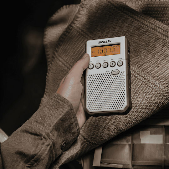 Sangean DT-800 Джобно Радио Акумулаторно с USB Сребристо