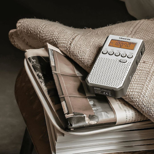 Sangean DT-800 Джобно Радио Акумулаторно с USB Сребристо