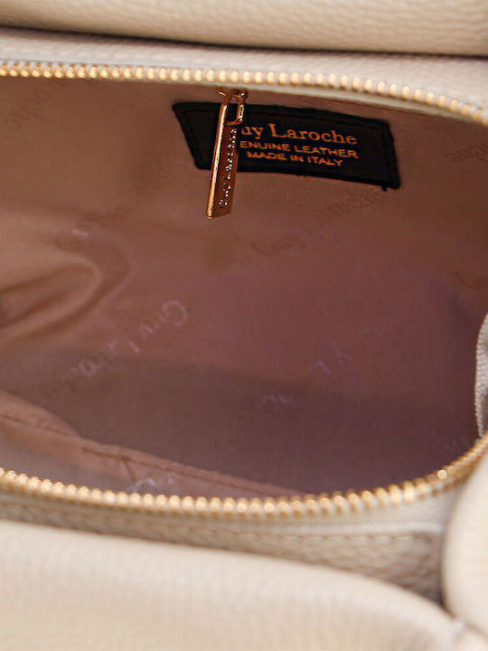 Geantă De Damă Din Piele Tip Crossbody Bej