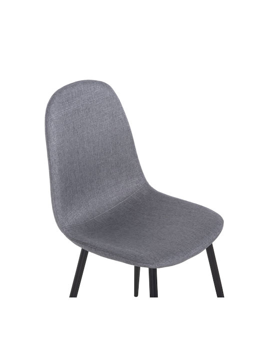 Leonardo Scaun Sala De Mese Cu Material Textil Gri 42x49x84cm