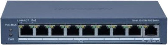 Hikvision DS-3E1309P-EI Managed L2 PoE+ Switch με 8 Θύρες Ethernet