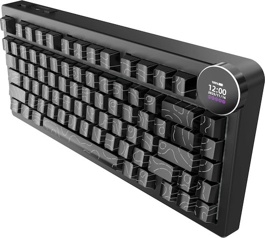 Ajazz AK820 V2 Pro Ασύρματο Gaming Πληκτρολόγιο 75% με RGB φωτισμό (Αγγλικό US)