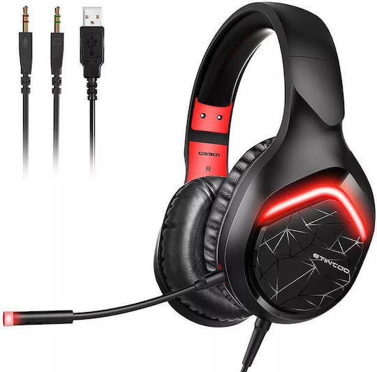 Somic GS301 Über Ohr Gaming-Headset mit Konnektivität 3,5 mm / USB für PC