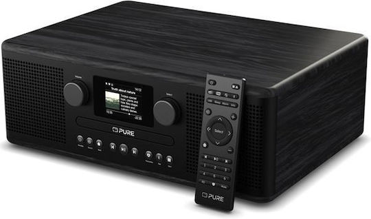 Pure Classic C-D6i Настолен Радиоприемник Акумулаторен DAB+ с Bluetooth и USB Черен/Аш