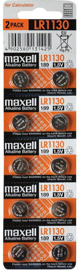 Maxell Baterii alcaline Baterii de ceas pentru ceasuri LR54 / LR1130 1.5V 2buc
