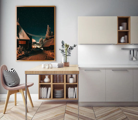 Painting Snowy Night Under Stars Snowy Night Under Stars 70x100