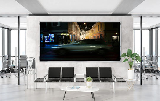 Painting Night Street Scene Lights Car Night Street Scene Lights Car 65x40