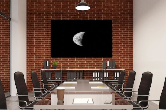 iLovePrints Gemälde Half Moon In Space Míši Selíni Sto Diástima 100x70