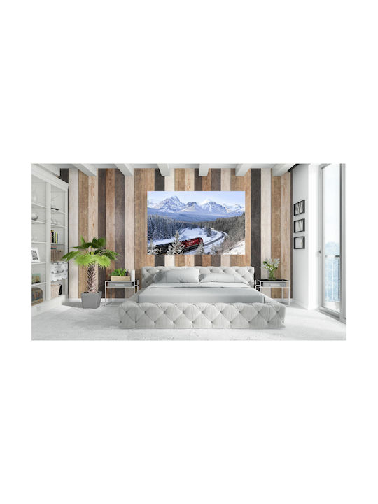 Панел Train In Snowy Mountain Landscape Трено Сноуи Маунтин Ландскейп 150x100