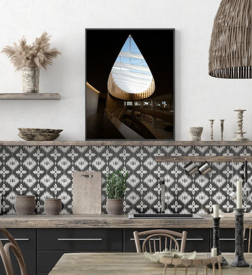 iLovePrints Modernes Architektonisches Raum Einzigartiger Dachfenster 70x100