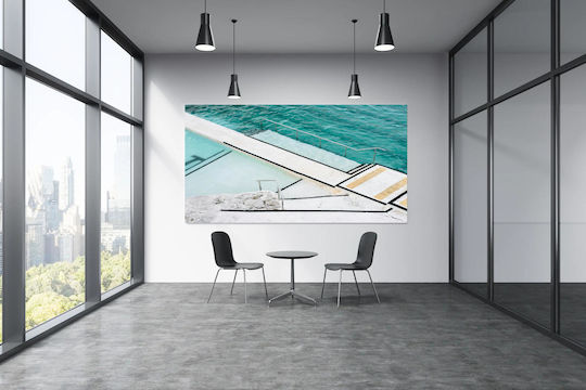 Панел Modern Pool Overlooking Sea Модерна Плувна Бассейн С Гледка Към Морето 120x80