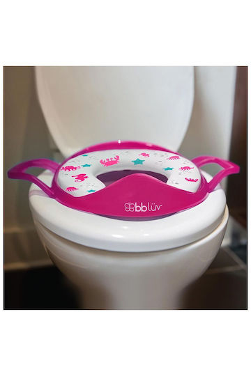 Bbluv Toddler Toilet Seat Poti Fuchsia with Handles and Cushion