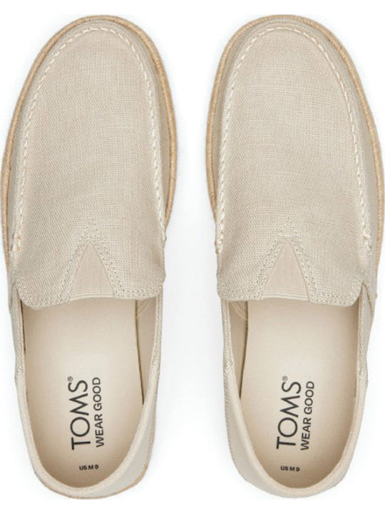 Alonso Loafer Rope Fabric Men's Espadrilles in Beige Color