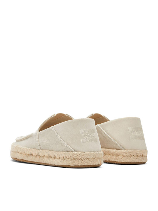 Alonso Loafer Rope Fabric Men's Espadrilles in Beige Color