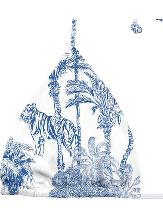 Bikini Dreieck Top Blau