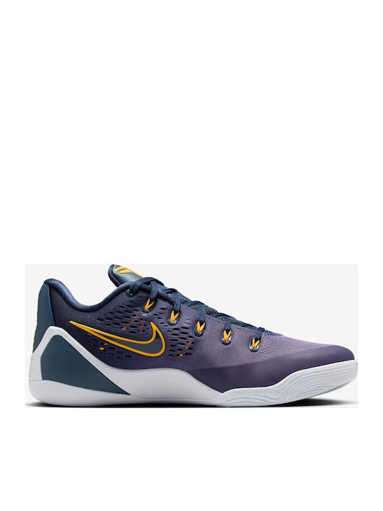 Kobe 9 EM Elite Low EM Protro Lakers Away Low Basketball Shoes Thunder Blue Laser Orange Football Grey Daybreak