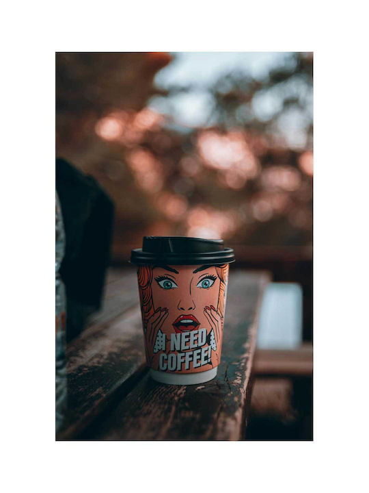 Панел Coffee Cup Pop Art Design Чаша Кафе Pop Art Design 115x170