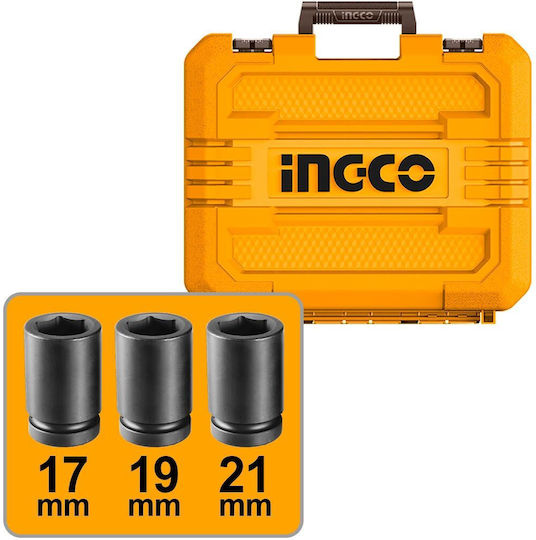Ingco CIWLI2045E Brushless Μπουλονόκλειδο Μπαταρίας 20V 2x2Ah με Υποδοχή 1/2"
