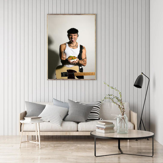 Painting Tattooed Musician A Bowl Food Musician Tattoo One Bowl Food 100x150