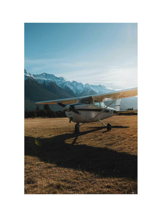 Gemälde Airplane In Mountain Landscape Αεροπλάνο Ορεινό Τοπίο 115x170